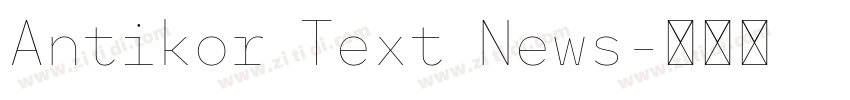 Antikor Text News字体转换